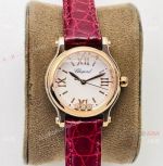 YF Factory Chopard Happy Sport 30mm Rose Gold Watch with 3 Diamonds